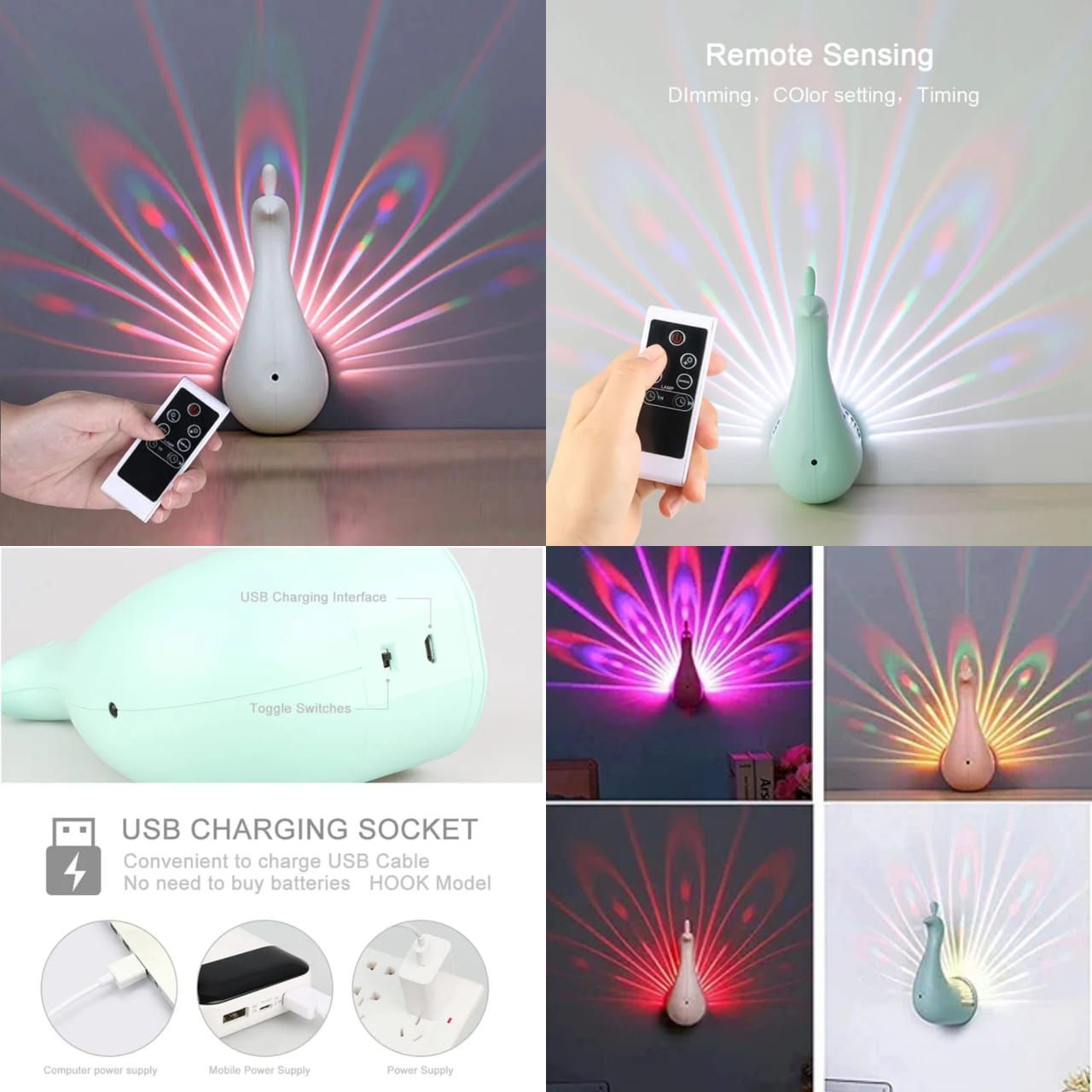 Peacock Projector Lamp_0