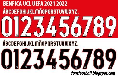 Font Vector Benfica UCL UEFA 2021 2022 kit_0