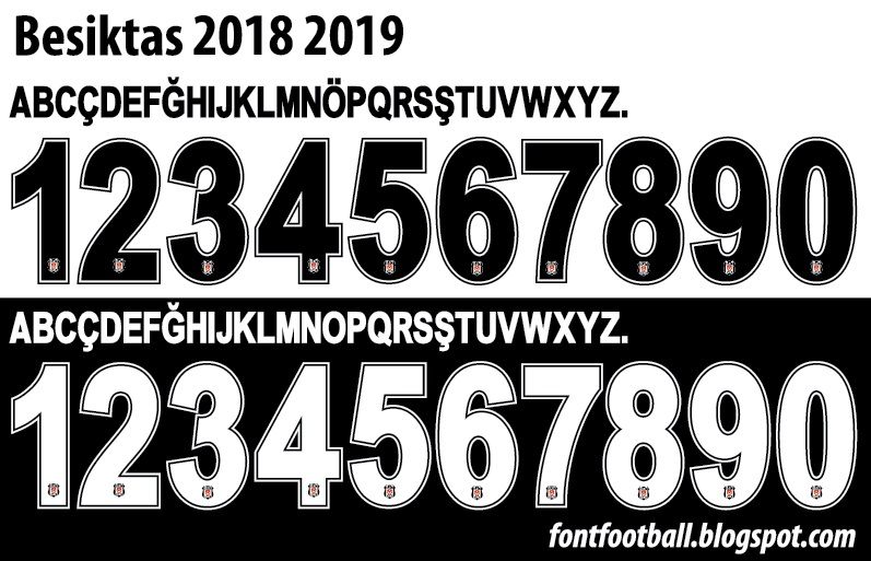 Font Vector Besiktas 2018 2019 kit_0