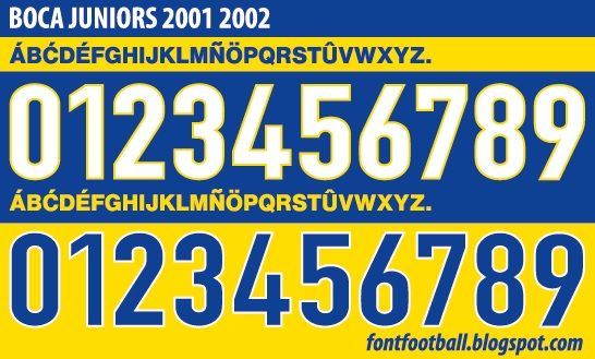 Font Vector Boca Juniors 2001 2002 kit_0