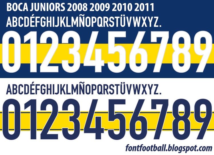 Font Vector Boca Juniors 2008 2009 2010 2011 kit_0