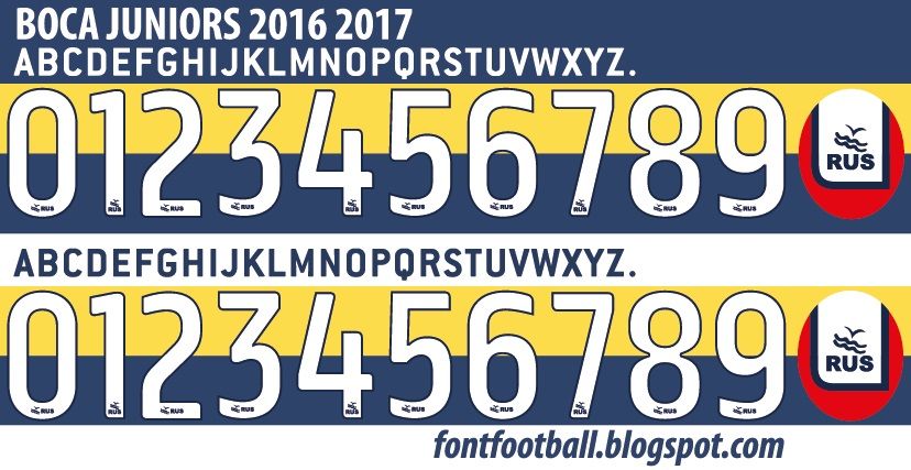 Font Vector Boca Juniors 2016 2017 kit_0