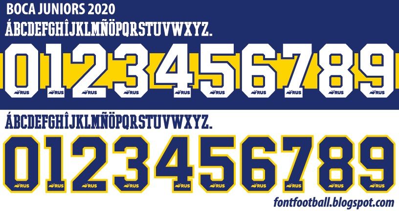 Font Vector Boca Juniors 2020 kit_0