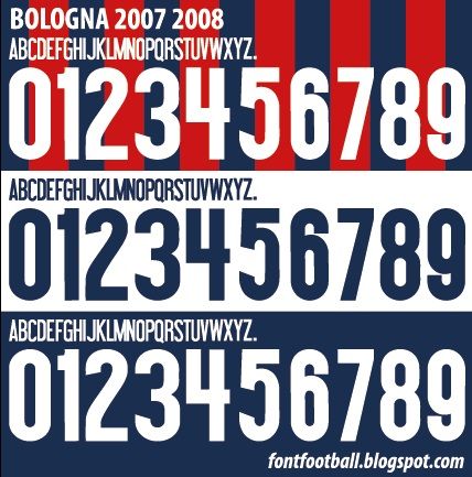 Font Vector Bologna 2007 2008 kit_0