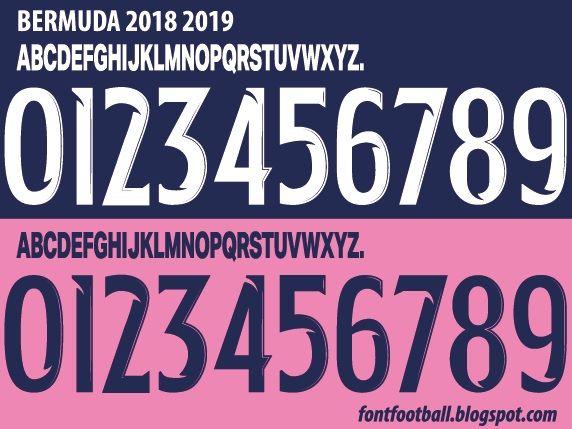 Font Vector Bermuda 2018 2019 kit_0