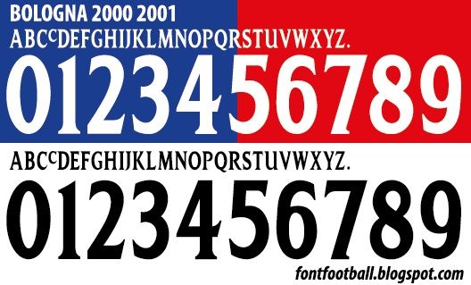 Font Vector Bologna FC 2000 2001 kit_0