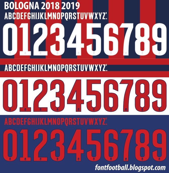 Font Vector Bologna FC 2018 2019 kit_0