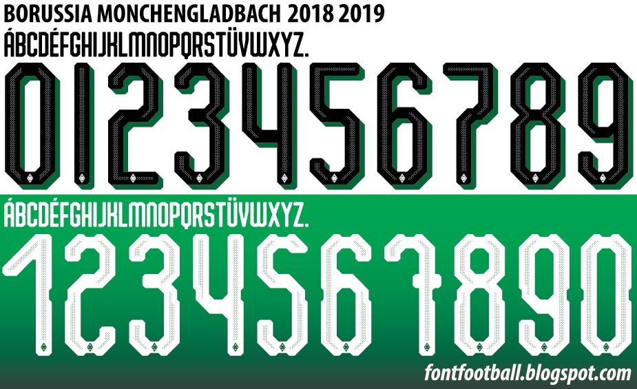 Font Vector Borussia Monchengladbach 2018 2019 Shirt_0