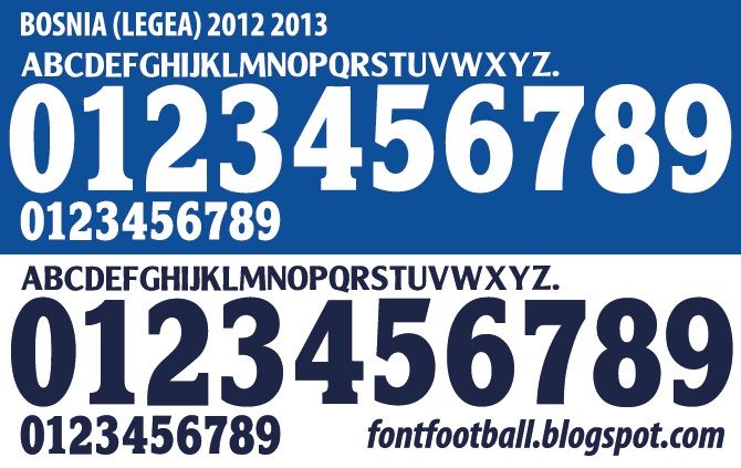 Font Vector Bosnia National Team 2011 2012 2013 kit_0