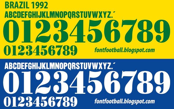 Font Vector Brazil Brasil 1992 kit_0