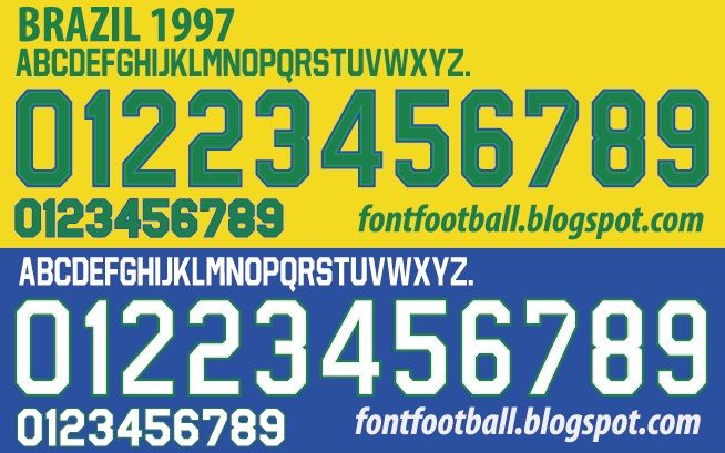 Font Vector Brazil Brasil 1997 kit_0