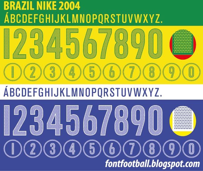 Font Vector Brazil Brasil 2004 kit_0