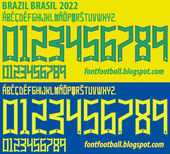 Font Vector Brazil Brasil World Cup 2022 kit_0