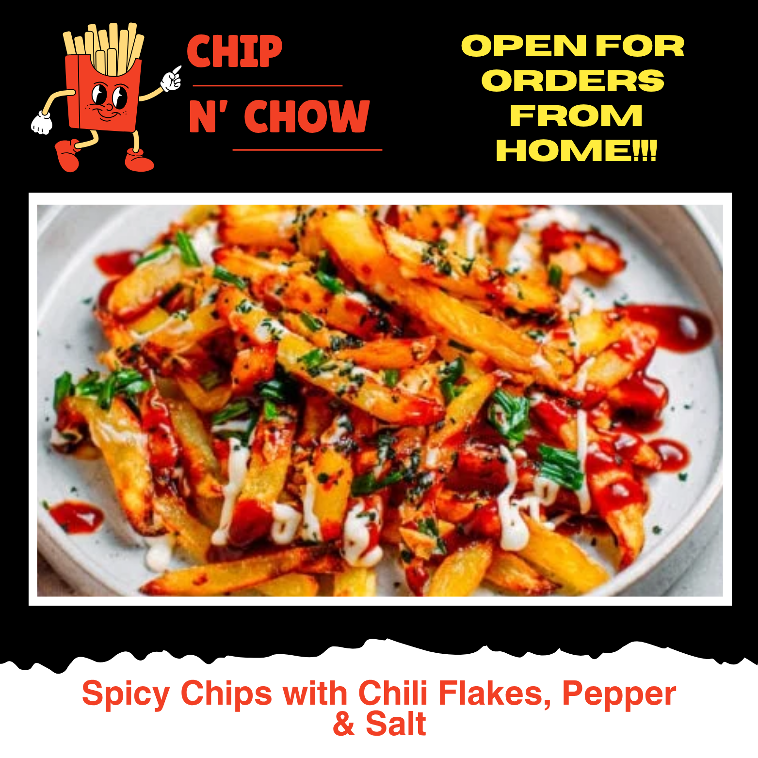 Spicy Chips with Chili flakes, Pepper & Salt _0