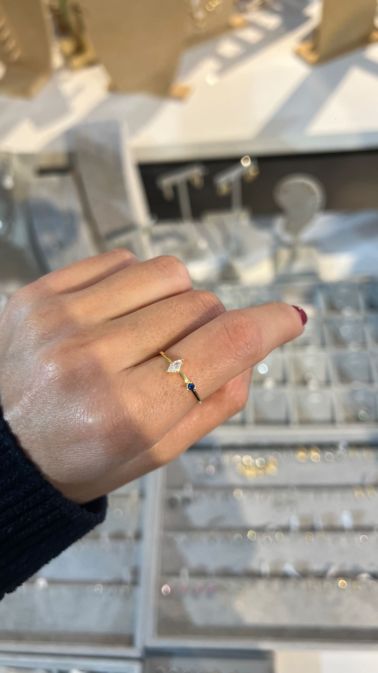 Crystal blue ring _1