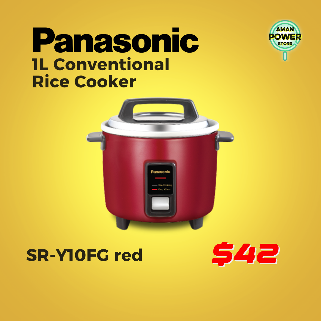 PANASONIC 1L CONVENTIONAL RICE COOKER SR-Y10FG RED_0