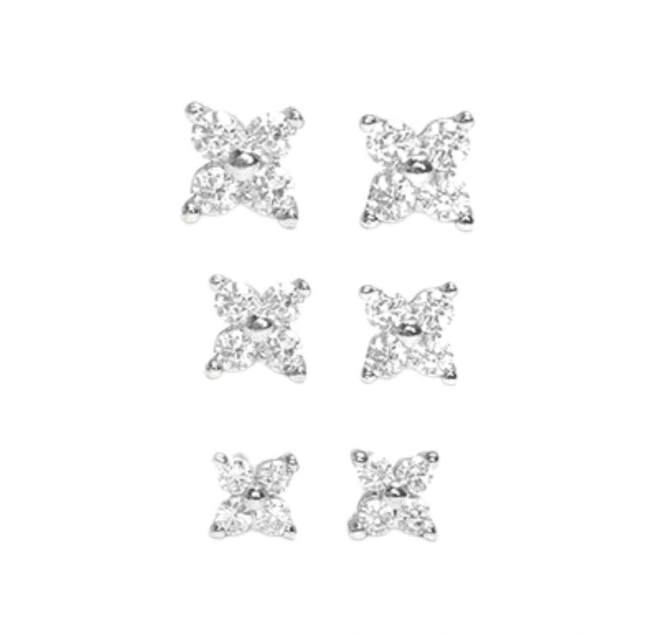 Silver shiny flower _0