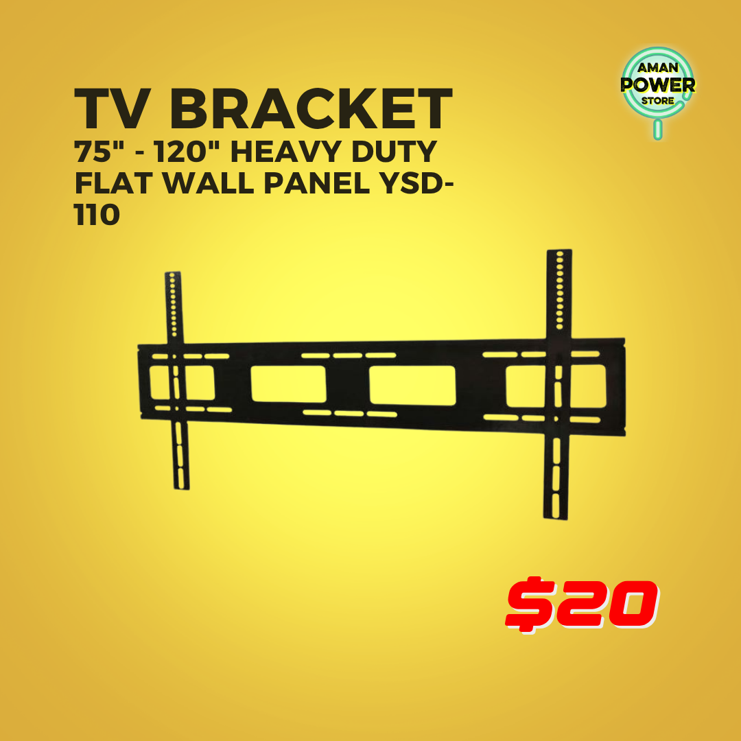 TV BRACKET 75" - 120" HEAVY DUTY FLAT WALL PANEL YSD-110_0