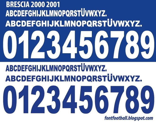 Font Vector Brescia Calcio 2000 2001 kit_0