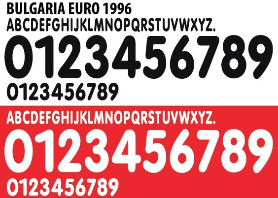 Font Vector Bulgaria Euro 1996 kit_0