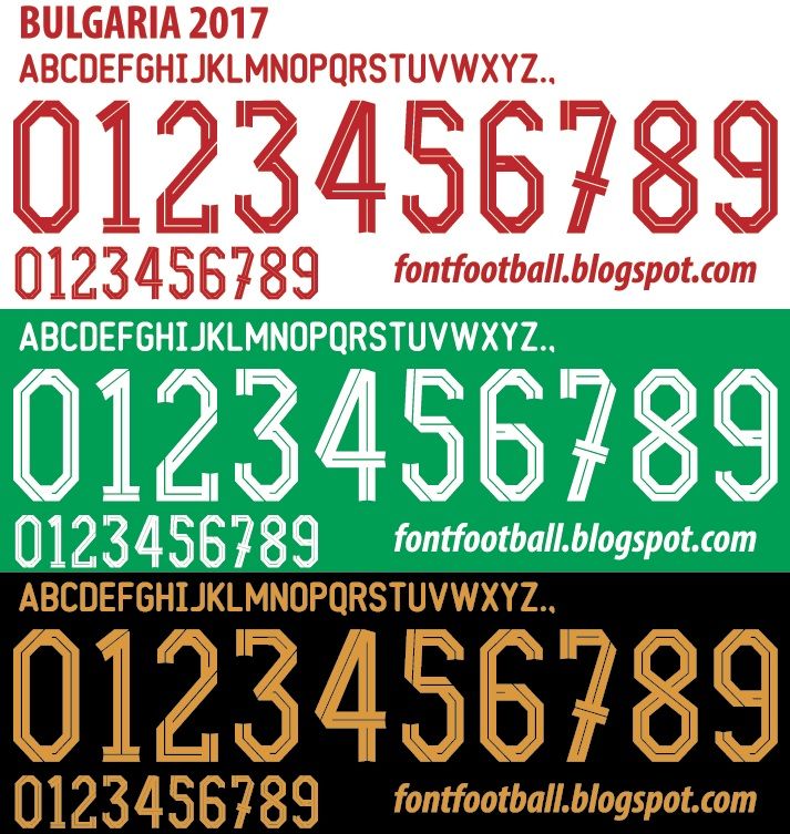 Font Vector Bulgaria National Team 2017 kit_0