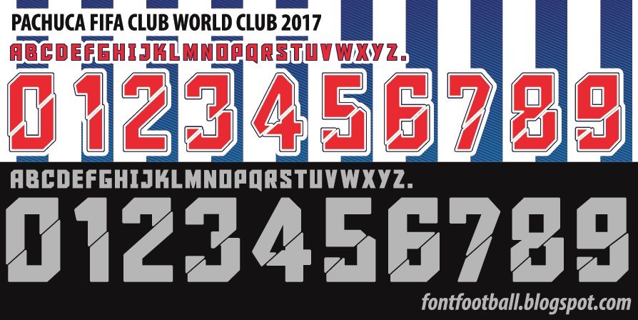 Font Vector Pachuca CF Fifa Club World Cup 2017 kit_0