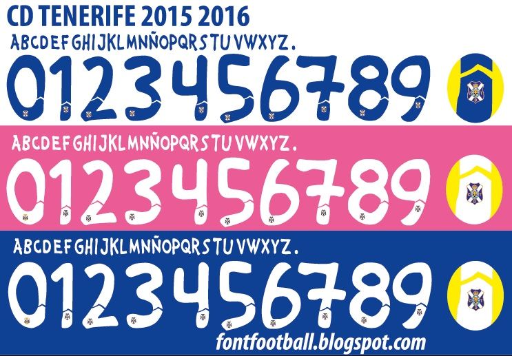 Font Vector CD Tenerife 2015 2016 kit_0