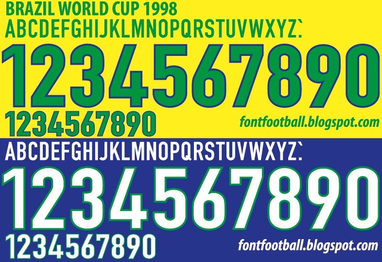 Font Vector Brazil World Cup 1998 kit_0