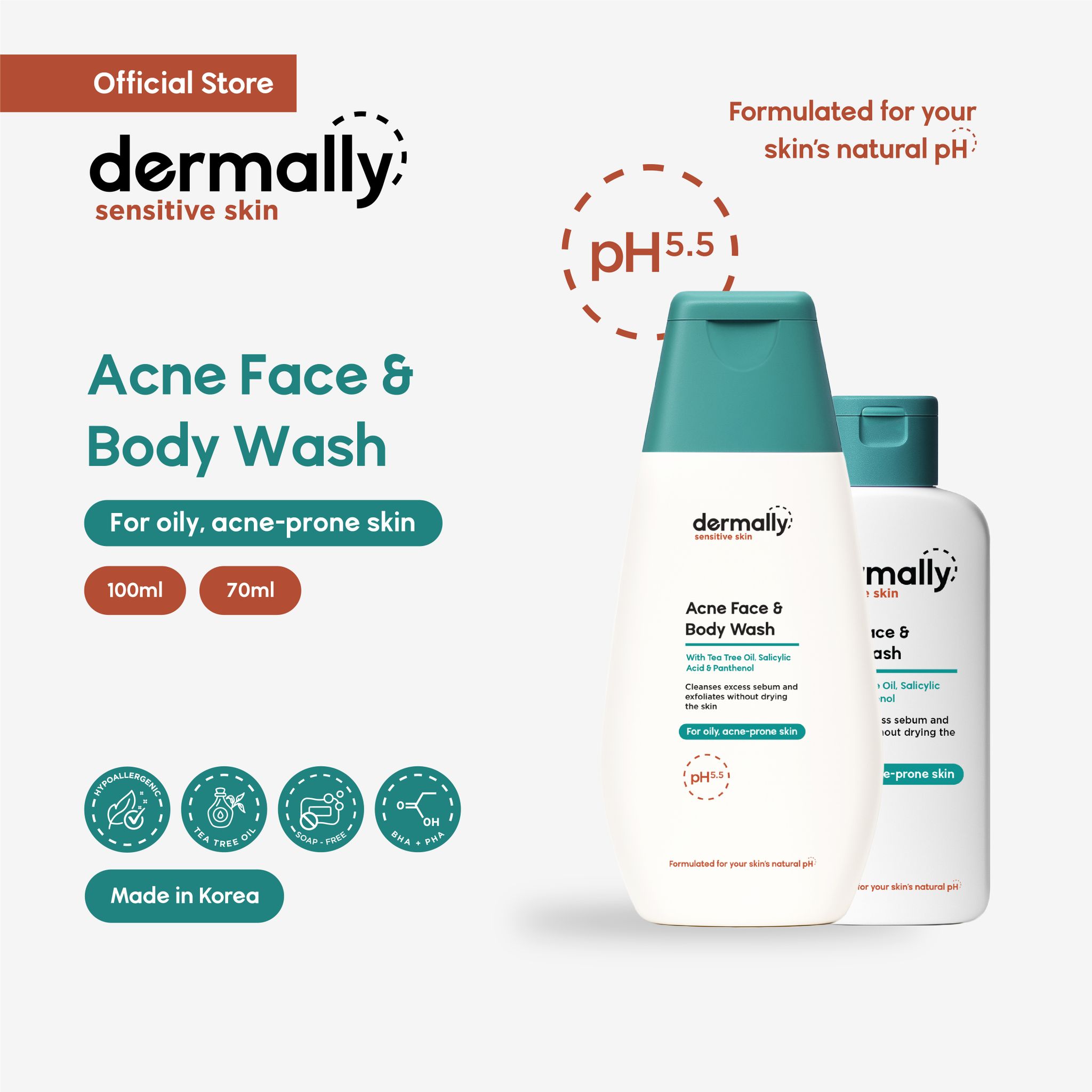 Dermally Acne Face & Body Wash_0