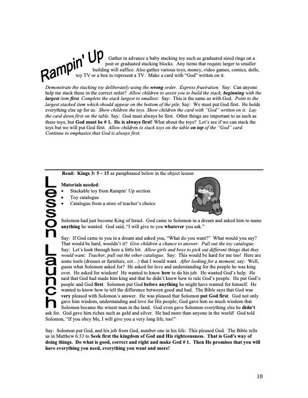 10 Commandments Curriculum (Preschool – 12 Weeks)_2