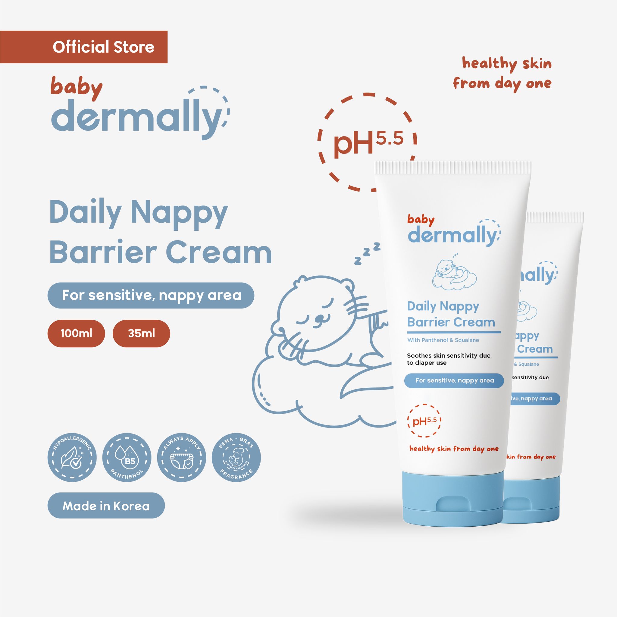 Baby Dermally Daily Nappy Barrier Cream_0