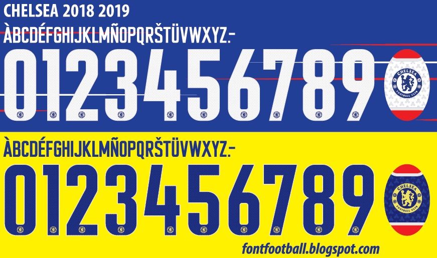 Font Vector Chelsea 2018 2019 kit_0