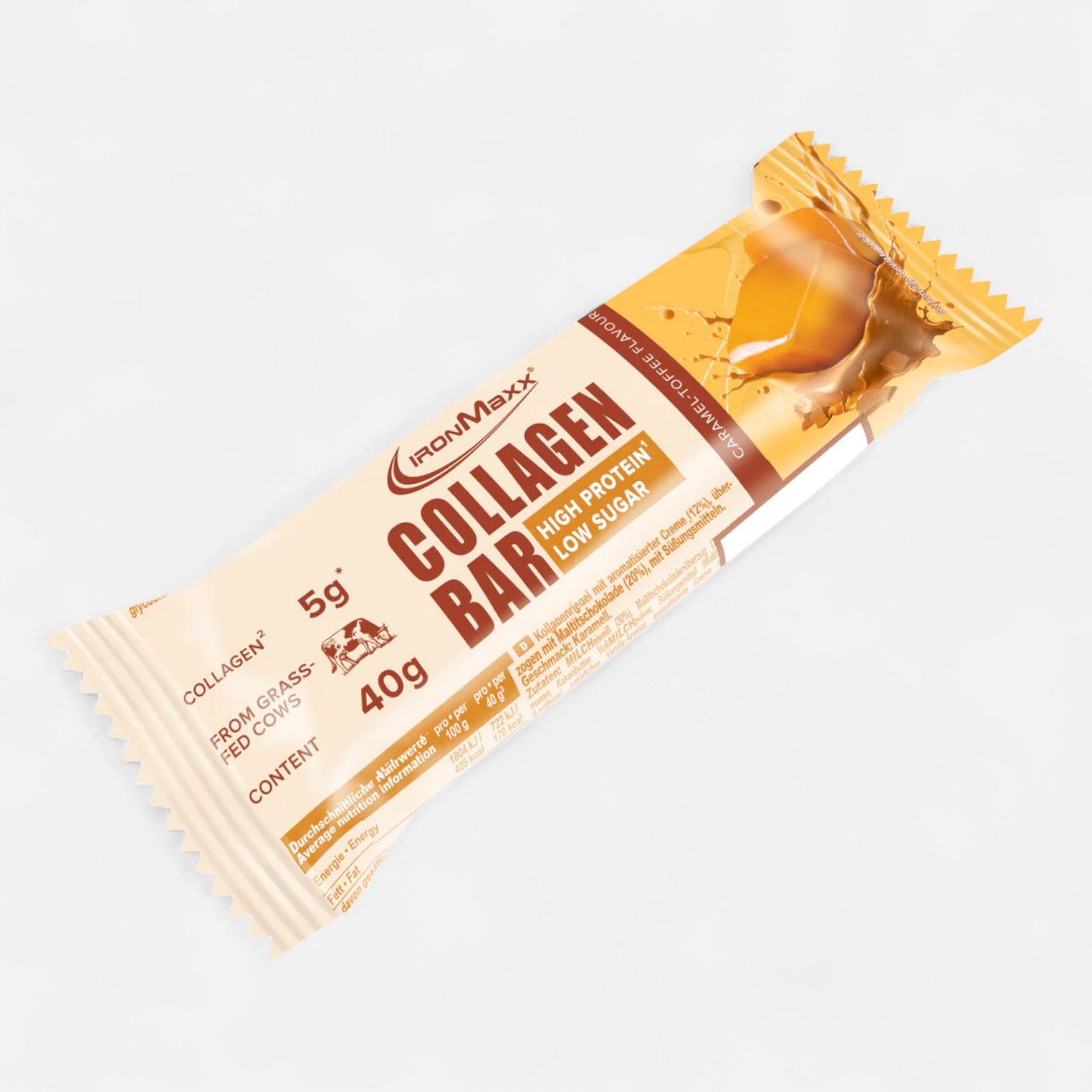 Ironmaxx Collagen Bar Caramel Toffee 40g_0