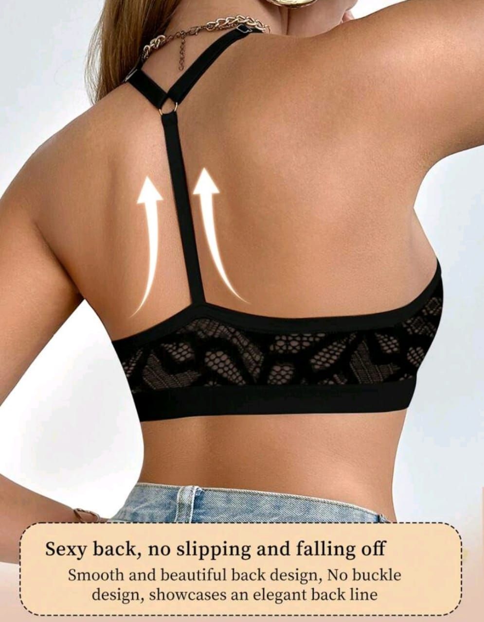 Lace Front Closure Wirefree Bra_1