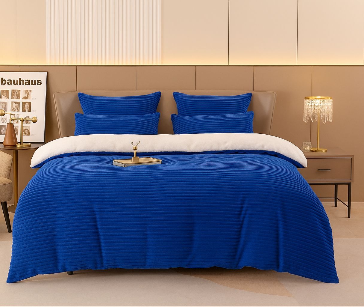 5 Piece Flannel Wool Comforter Set_5