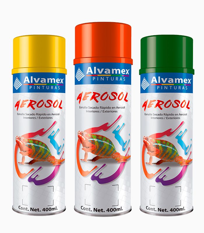 Aerosol colores regulares, metálicos, neones y Primer Pinturama_0