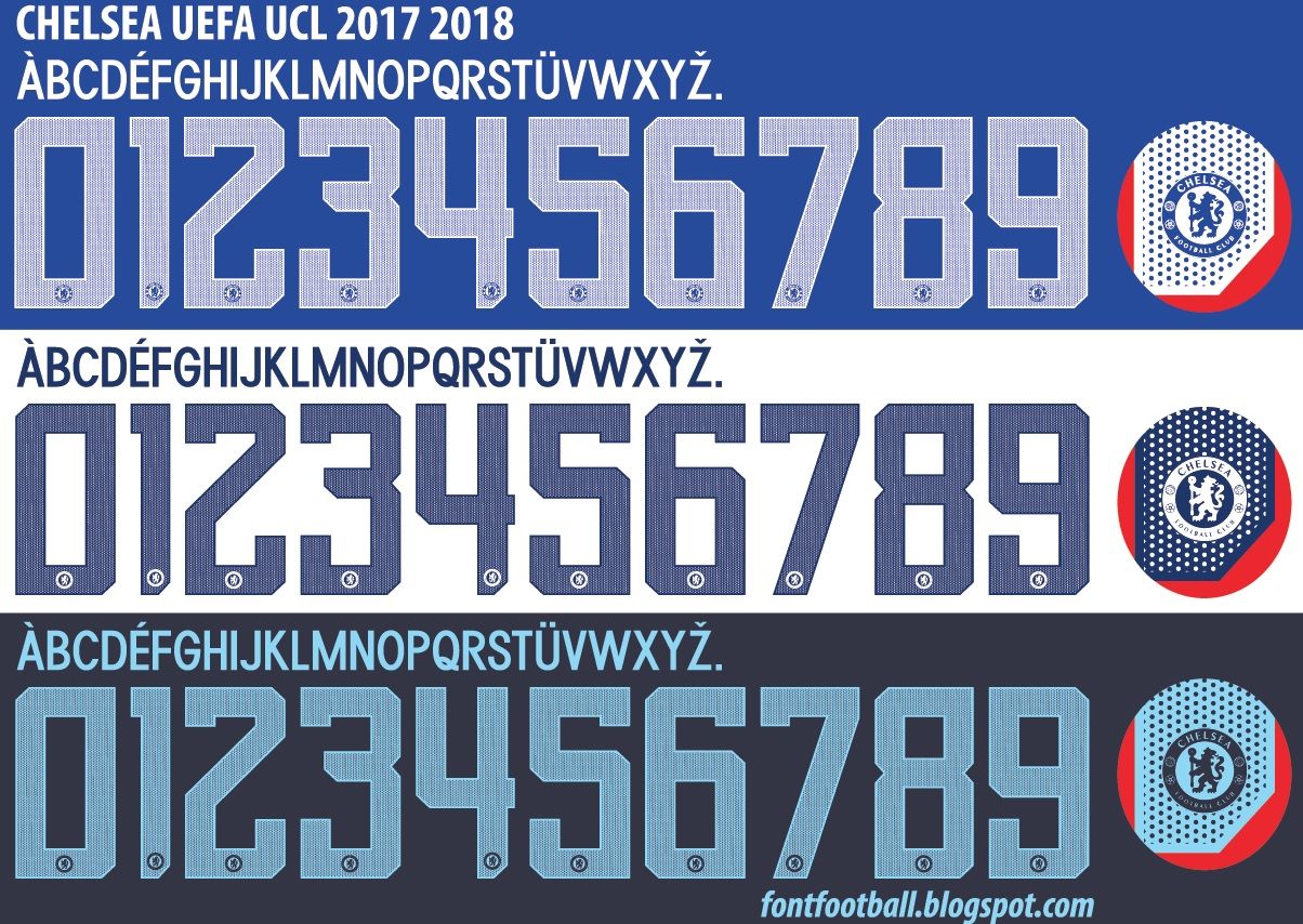 Font Vector Chelsea UCL 2017 2018 kit_0