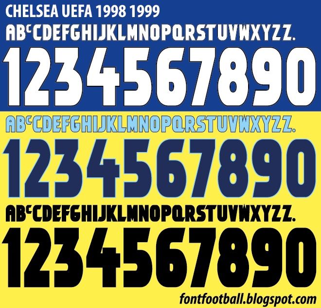 Font Vector Chelsea UCL 1998 1999 kit_0