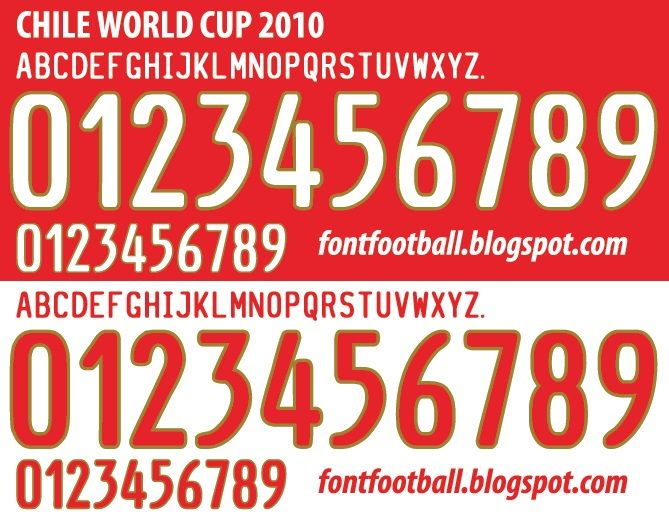 Font Vector Chile World Cup 2010 kit_0