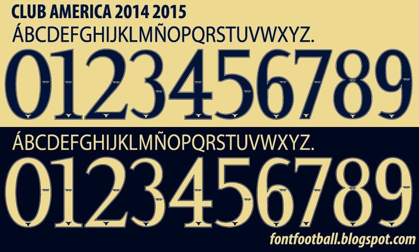Font Vector Club América 2014 2015 kit_0