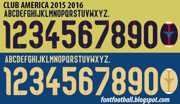Font Vector Club América 2015 2016 kit_0