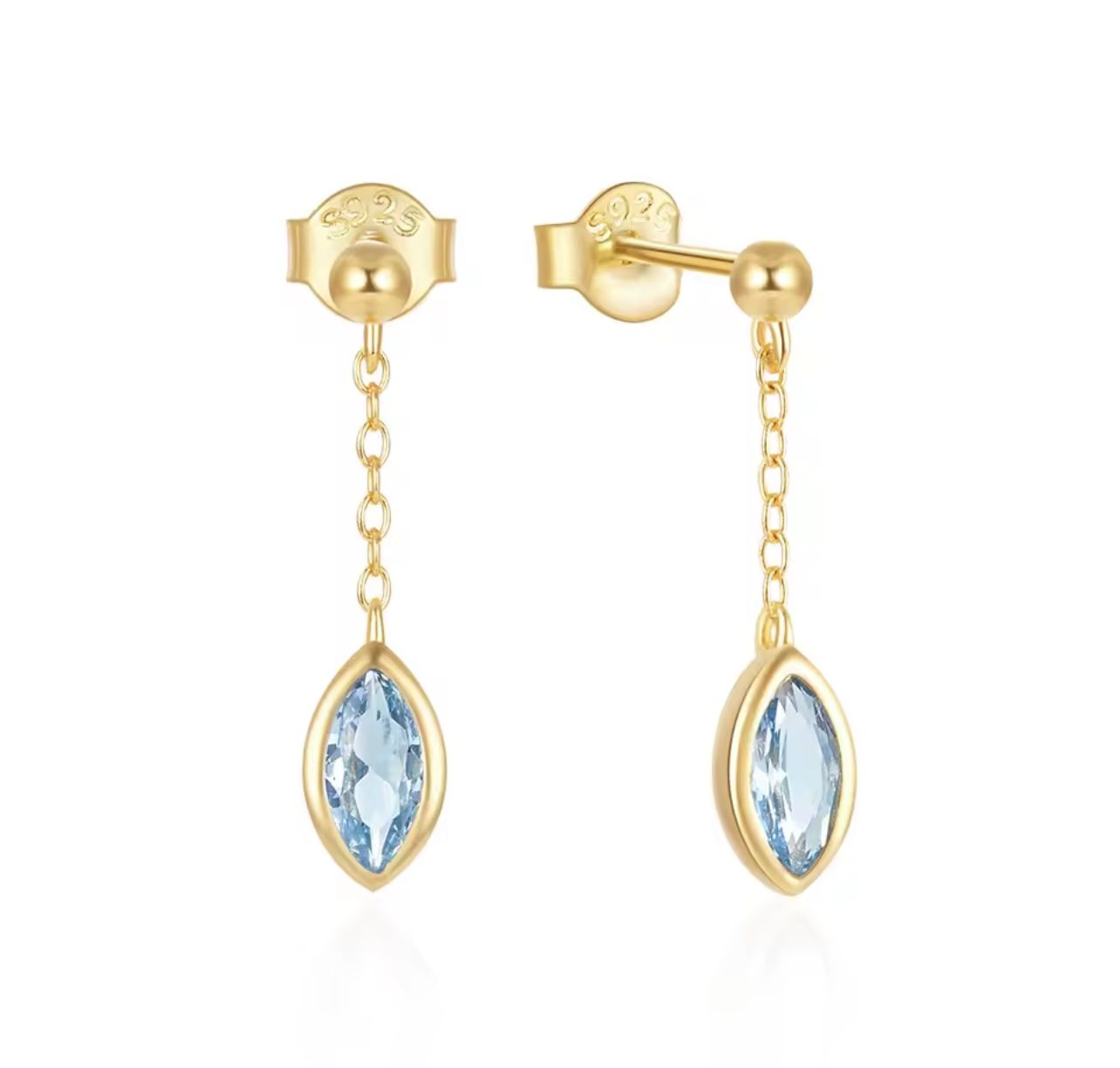 Golden blue water drop_0