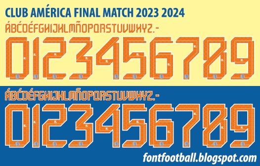 Font Vector Club América Final Version 2023 2024 Shirt_0