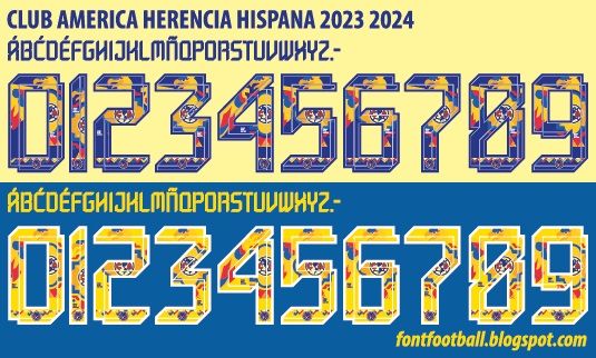 Font Vector Club América Herencia Hispana 2023 2024 kit_0