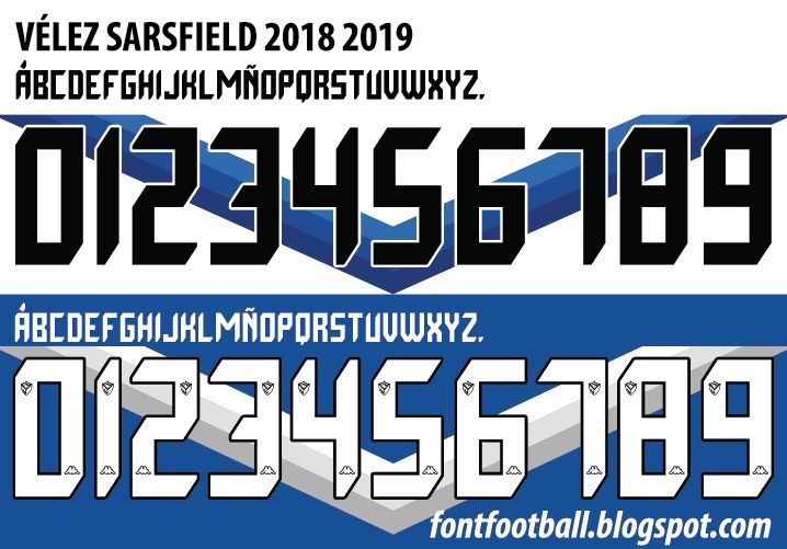 Font Vector Club Atlético Vélez Sársfield 2018 2019 kit_0