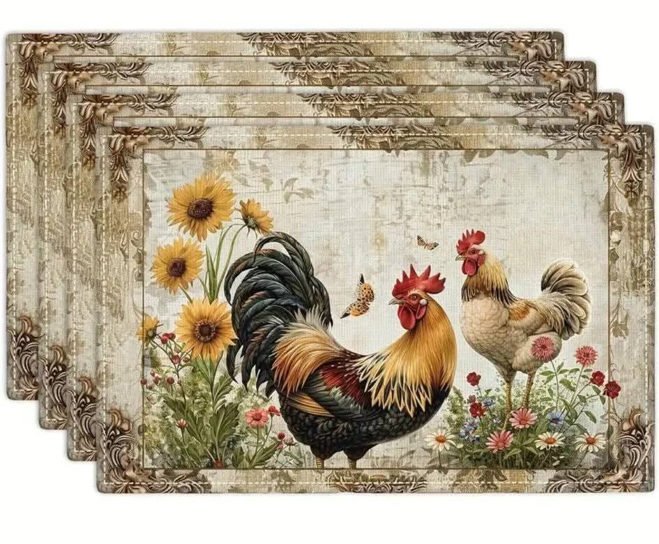 4 Piece Table Placemats Set_4