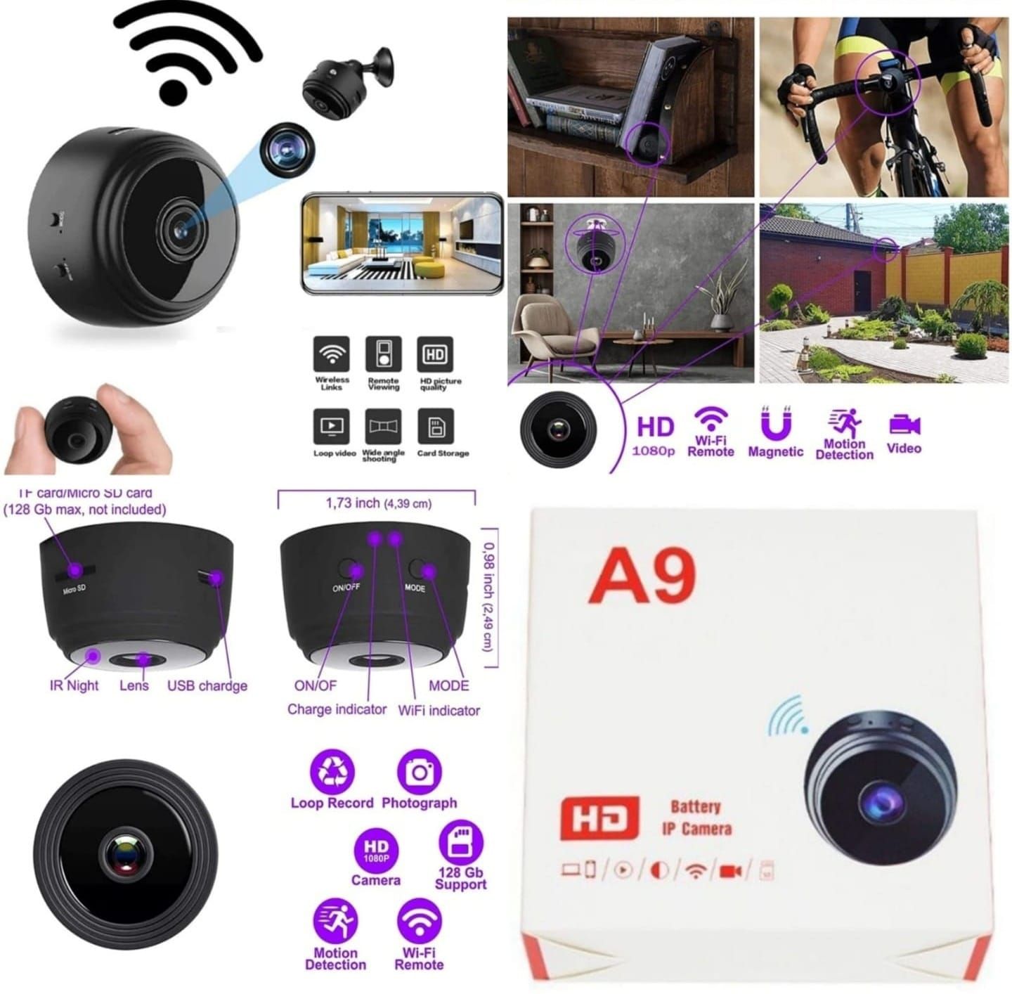 A9 Mini Wifi Spy IP Camera_0