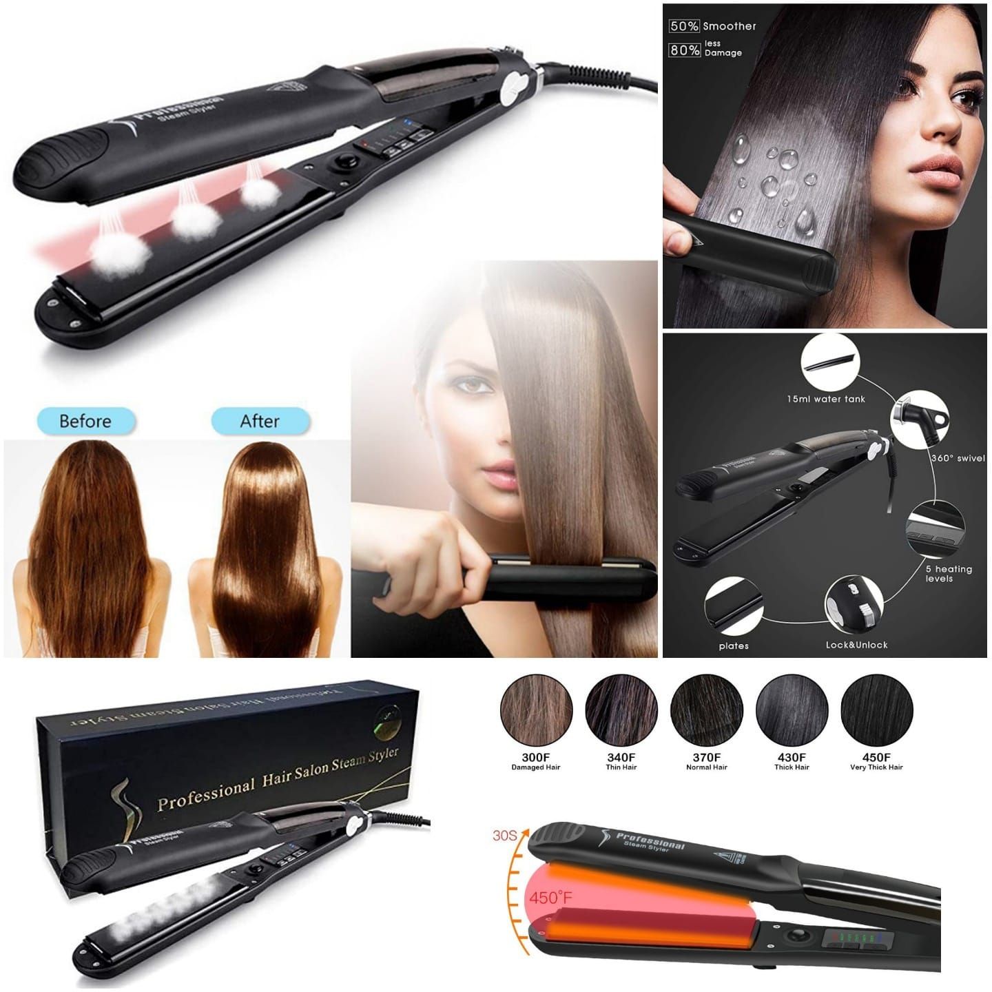 Professional Hair Salon Steam Styler_0