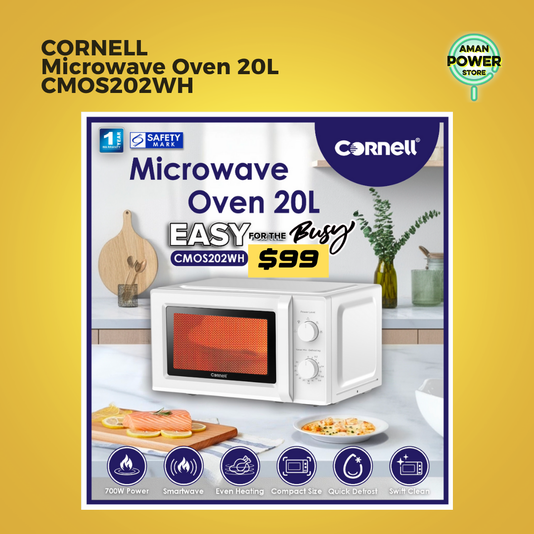 CORNELL MICROWAVE OVEN 20L CMOS202WH_0