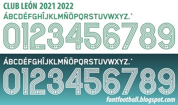 Font Vector Club León 2021 2022 kit_0